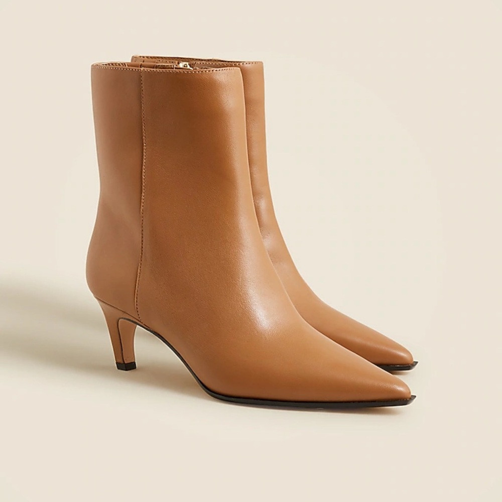 J. Crew Stevie ankle bootie in Tan.